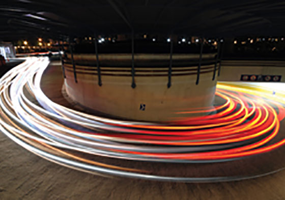 Car lights moving fast Car lights moving fast